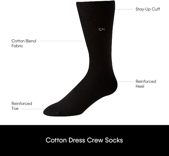 Men&#39;s Crew Socks Plain Black( Pack of 3 )