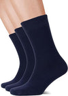 Men&#39;s Crew Socks Plain Navy Blue ( Pack of 3 )