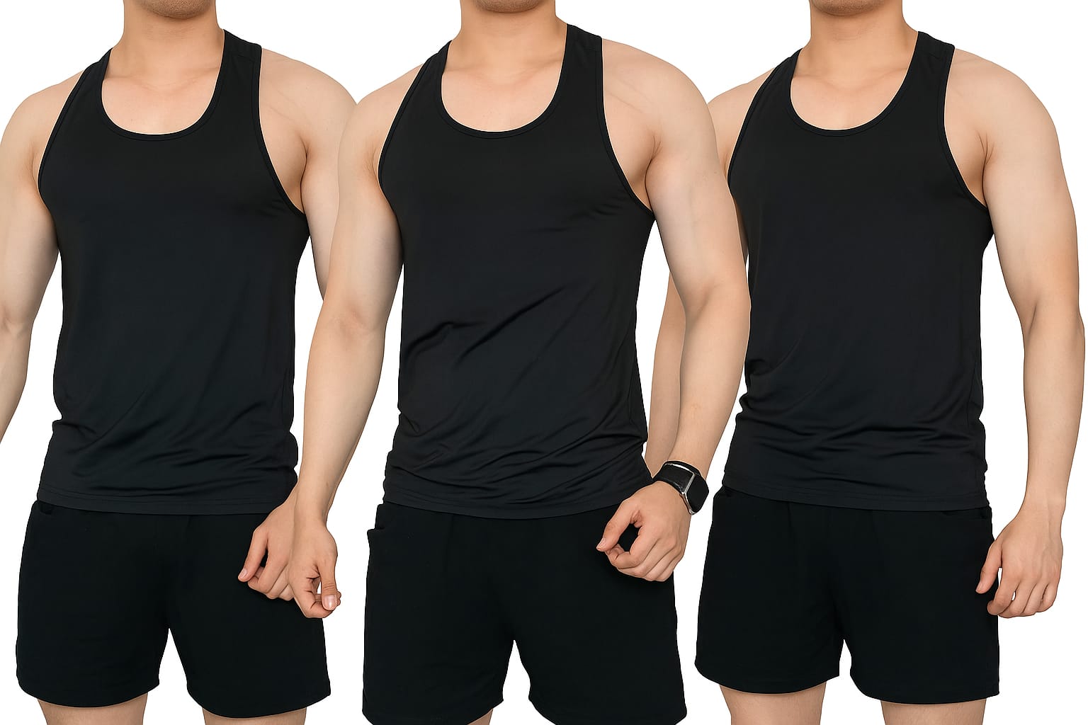 Men Executive Vest Black (Pack of 3)